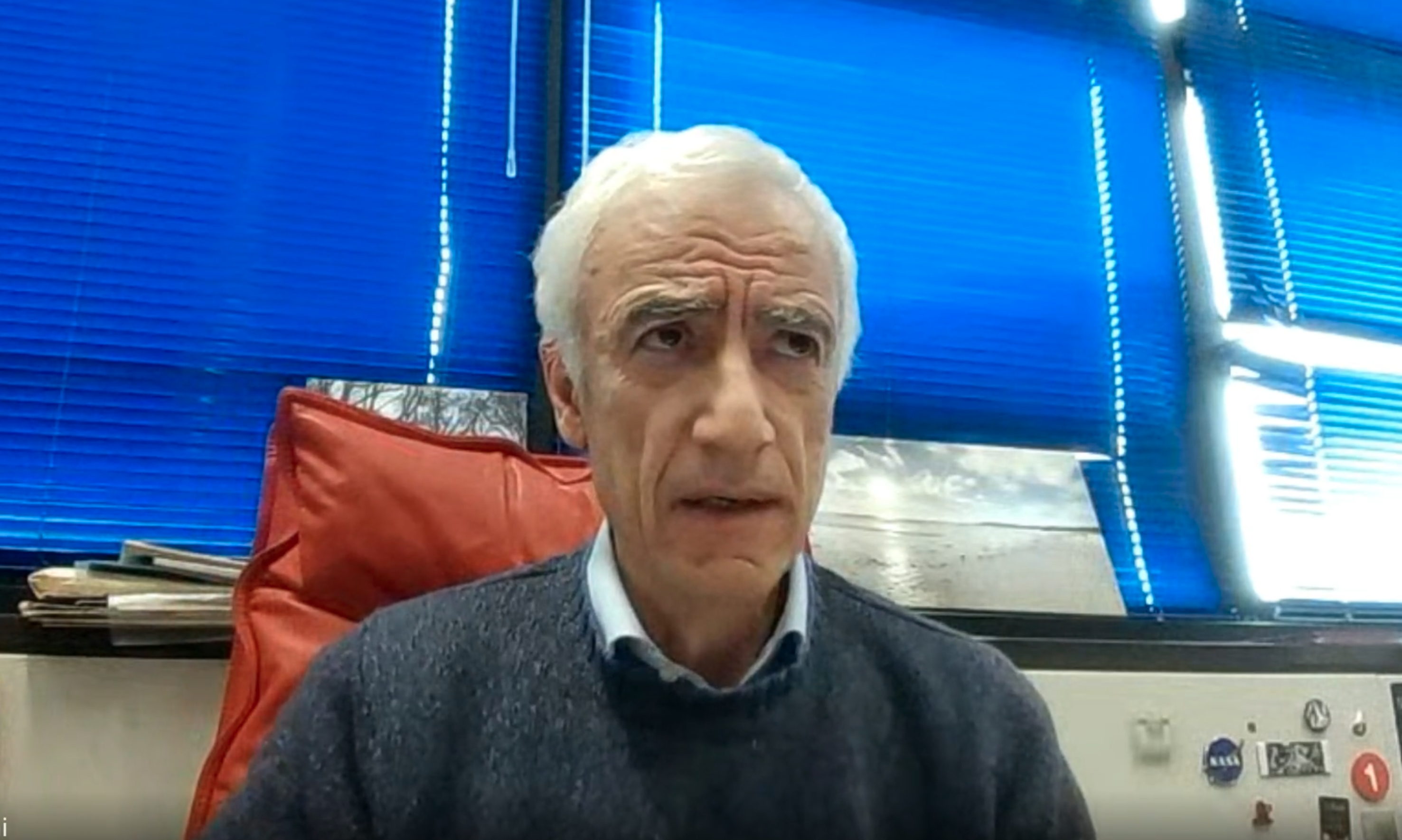 Screenshot of Marco Tavani’s talk during the ASTRI general meeting.