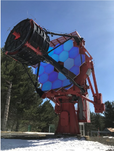 Astri-Horn-nuovo-coating Dall'articolo di G. Leto et al. 2026: il telescopio ASTRI-Horn mostra il nuovo coating dei tasselli dello specchio principale